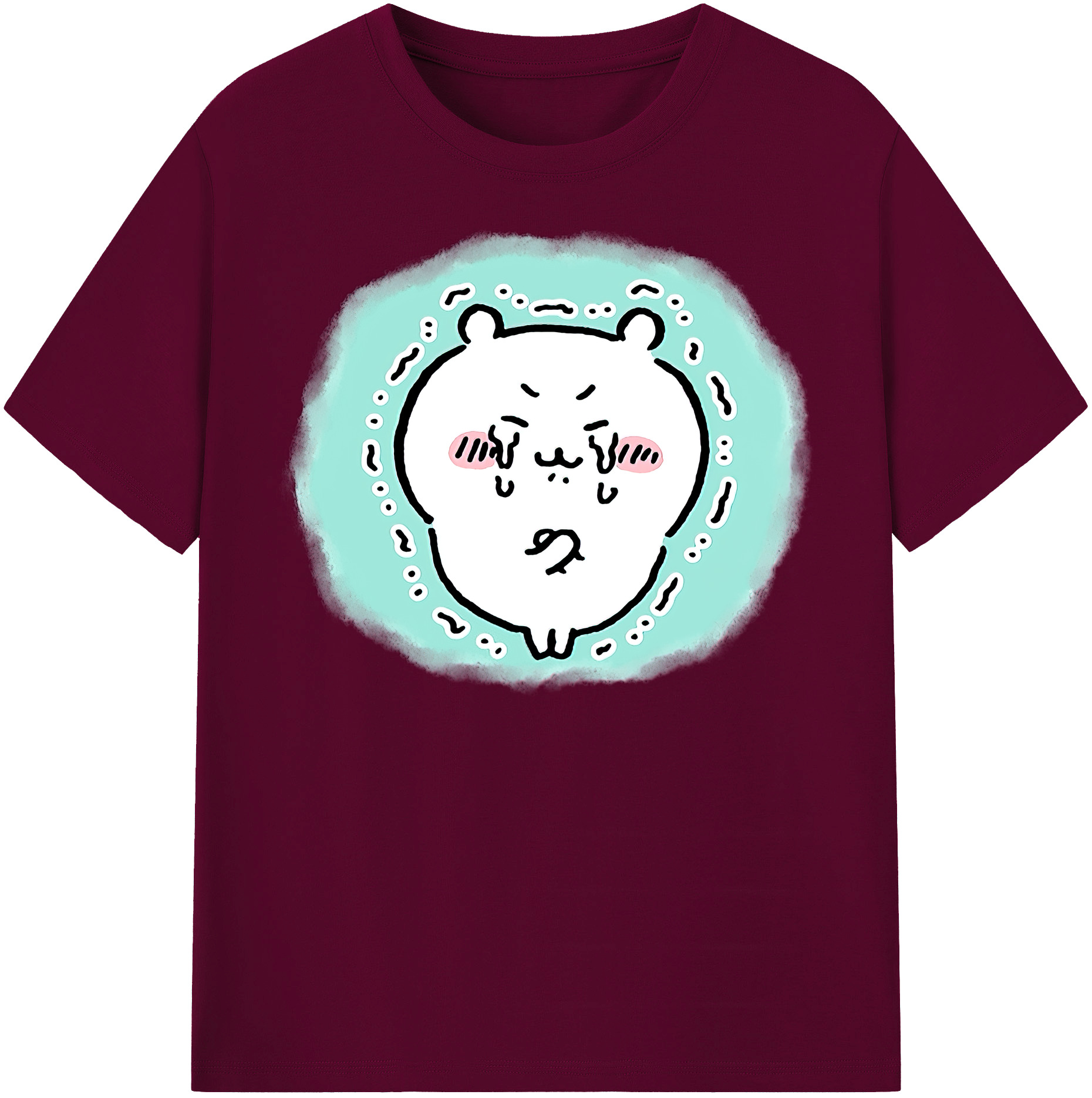 （画像用） ちいかわ ちいかわ Chii-kawa chiikawa レディースカジュアルプリントTシャツ（綿100％）